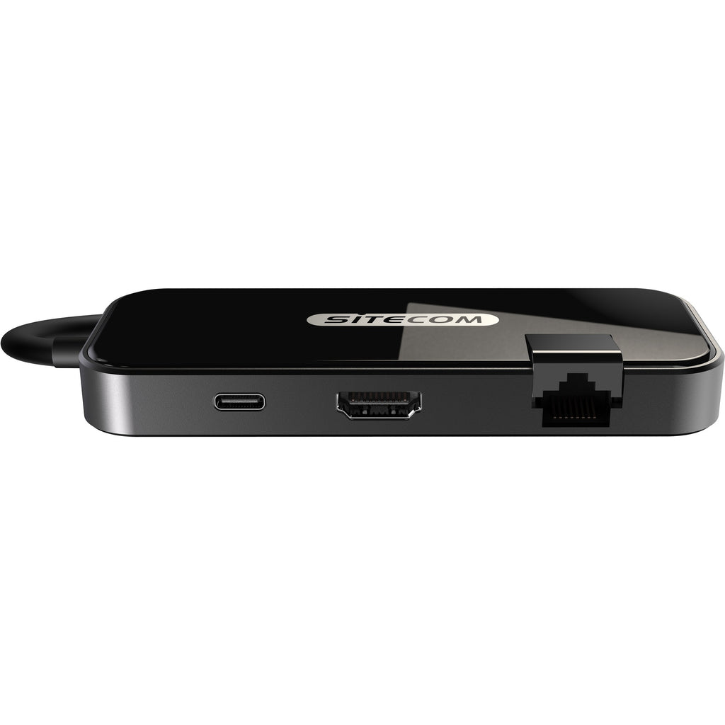 Sitecom usb-c to hdmi + gigabit lan adapter (zwart)
