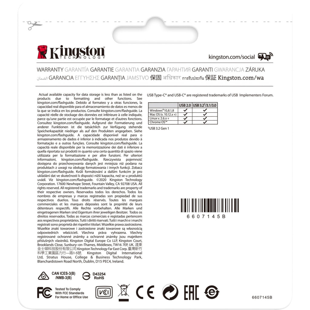 Kingston datatraveler 70 256 gb usb-stick (zwart, dt70 256gb, usb-c 3.2 gen 1)