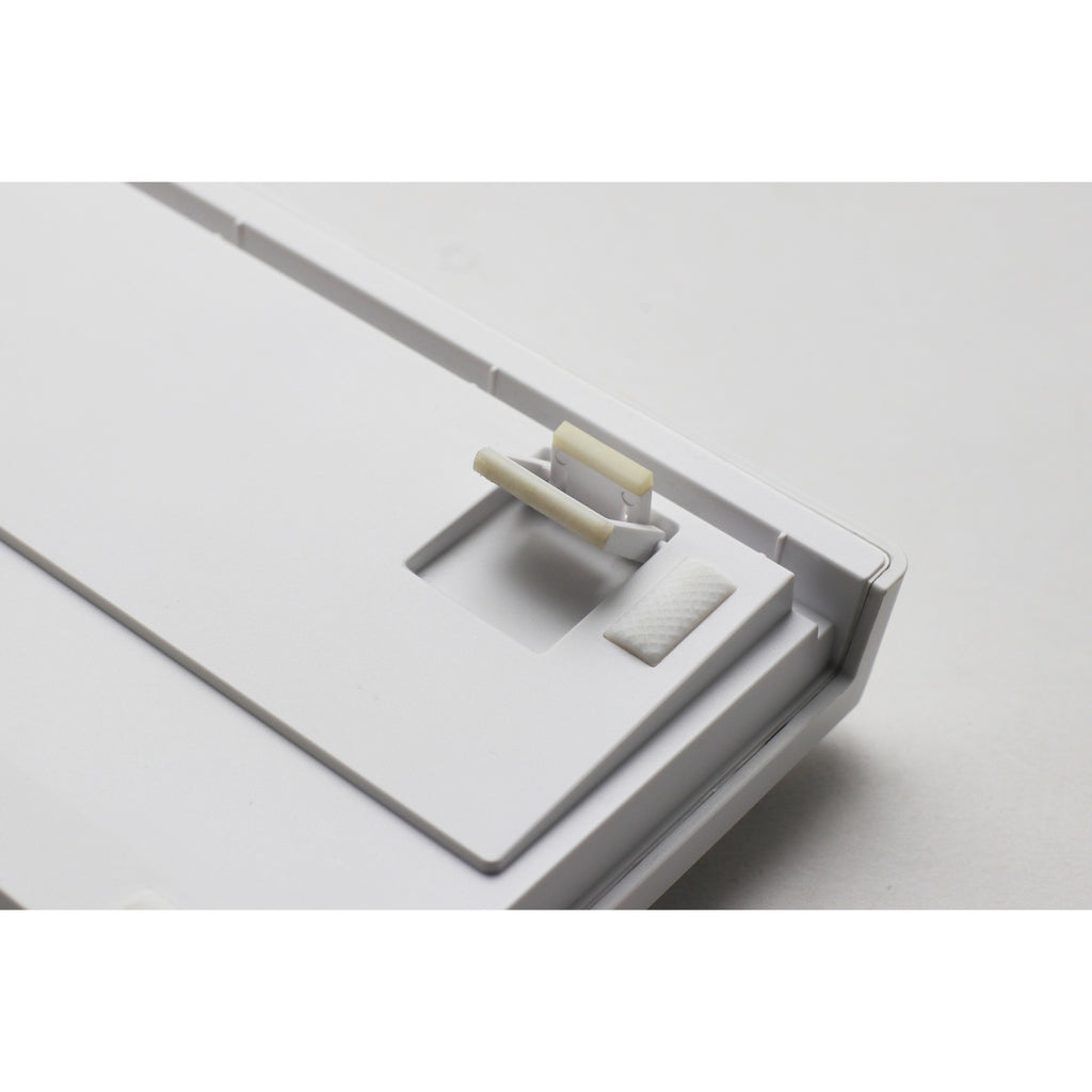 Ducky zero 6108 pure white, gaming toetsenbord (wit, us lay-out, cherry mx2a red, rgb leds, double-shot pbt, hot swap, 2.4ghz | bluetooth | usb-c)