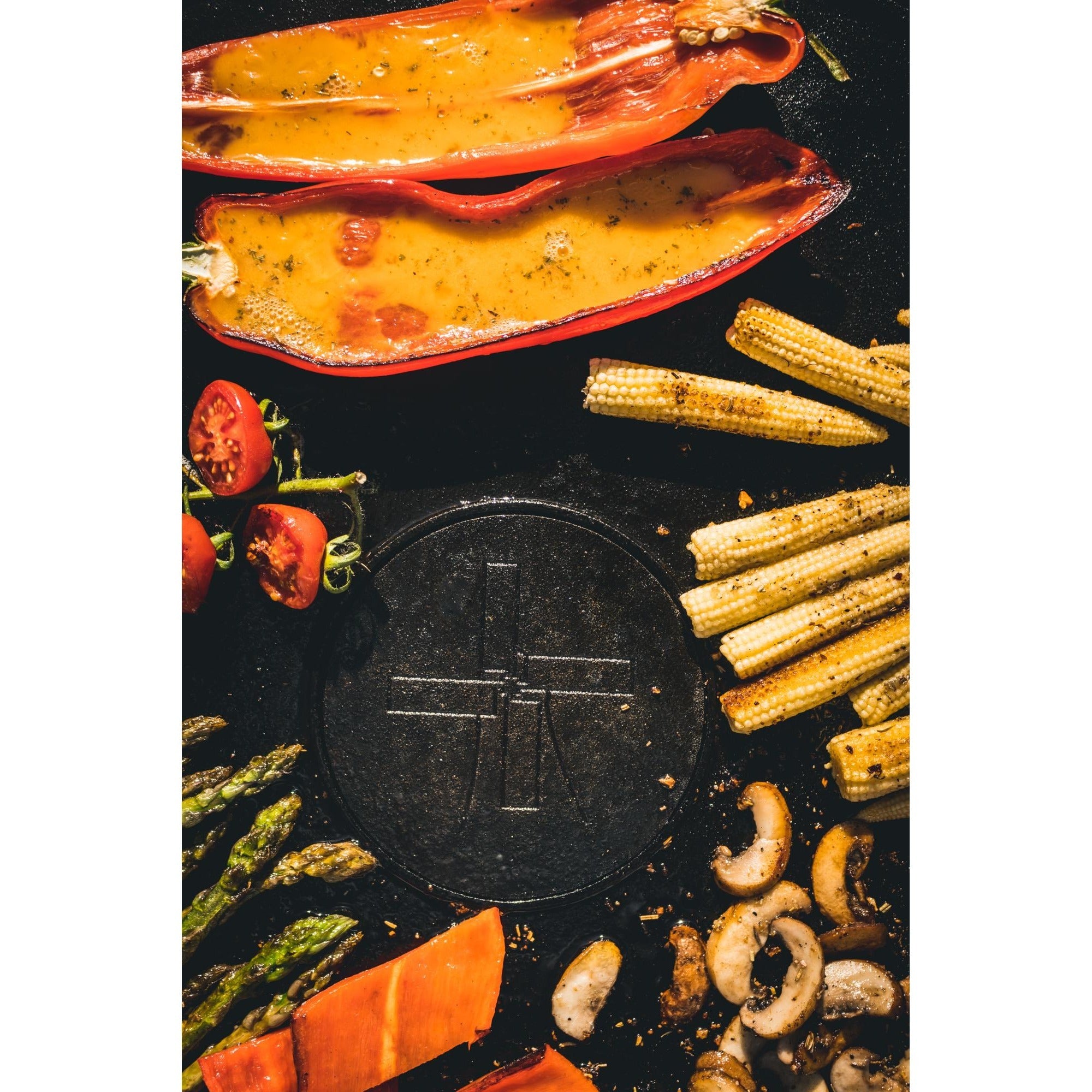 The windmill plancha grillplaat (zwart, 75 cm)