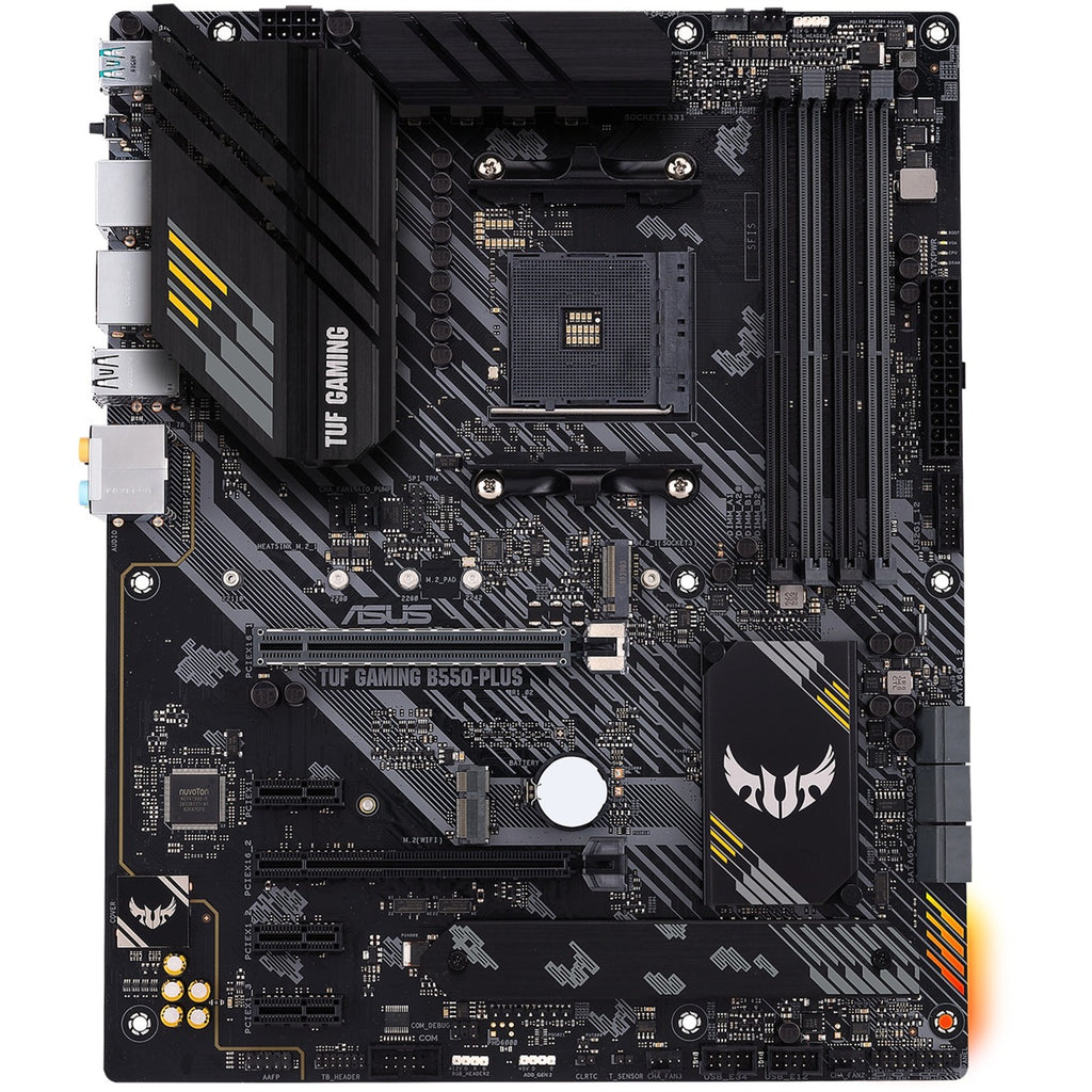 Asus tuf gaming b550-plus socket am4 moederbord (zwart, raid, 2.5gb-lan, sound, atx)