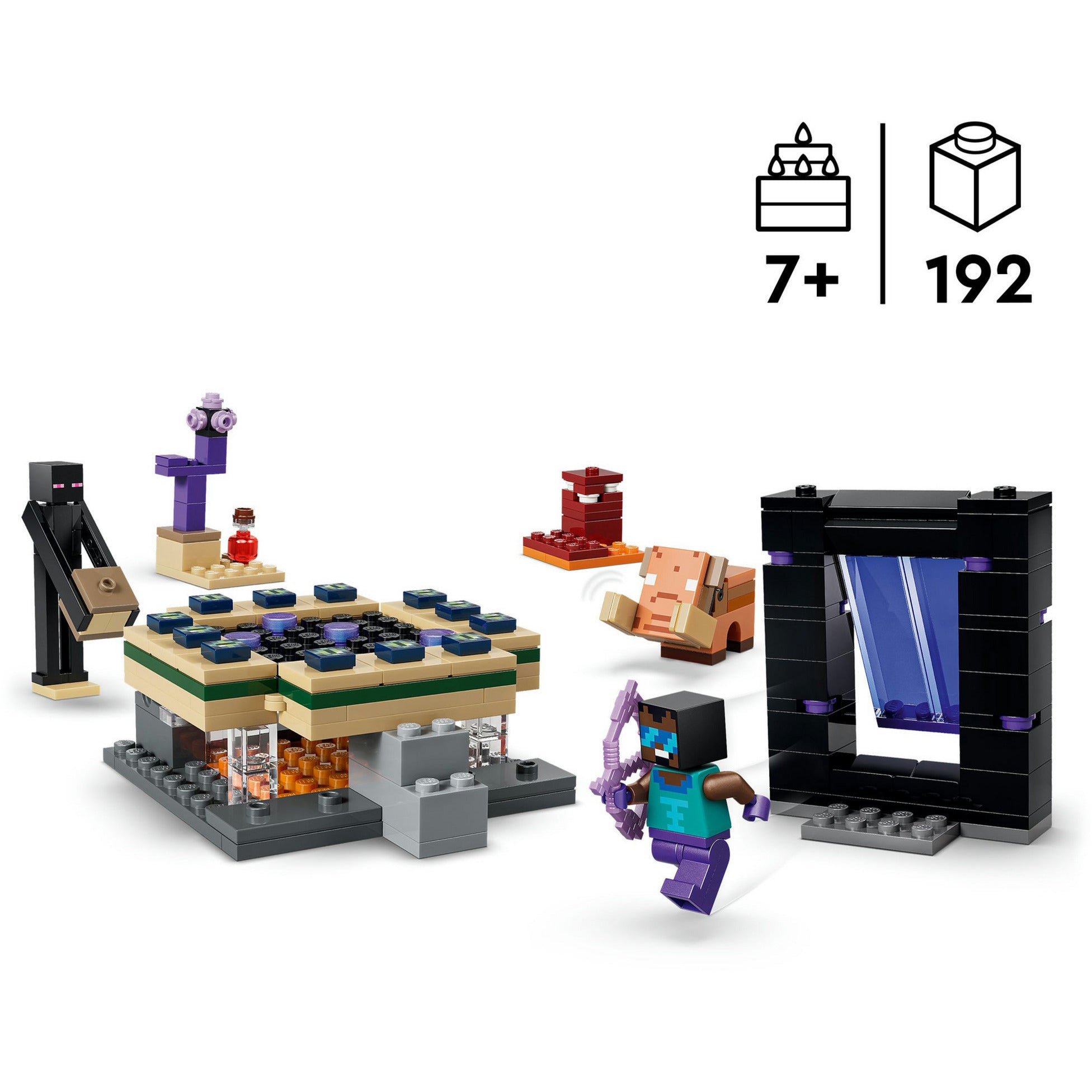 Lego minecraft 21584 reis naar de nether en het end-portaal