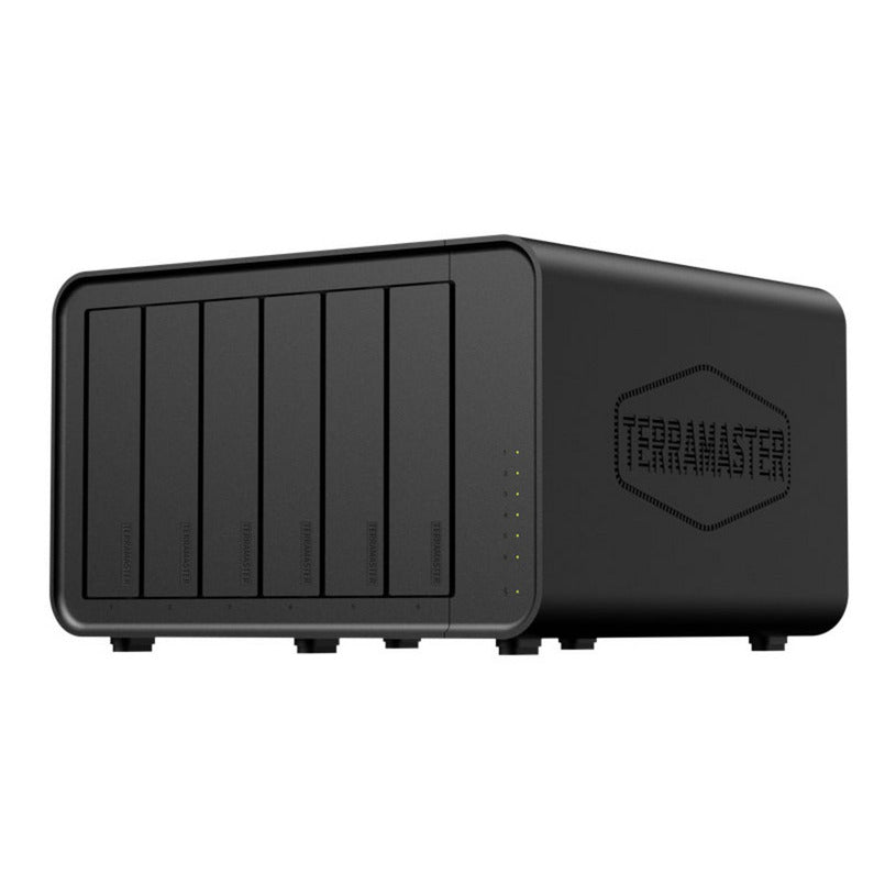 Terramaster f6-424 nas (zwart, 2x 2.5gbe, hdmi, usb)