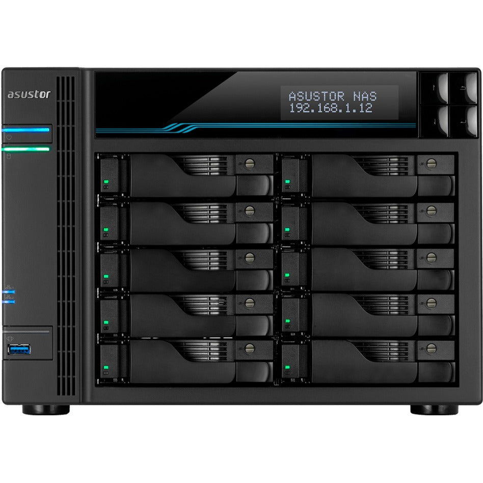 Asustor lockerstor 10 pro as7110t nas (zwart)