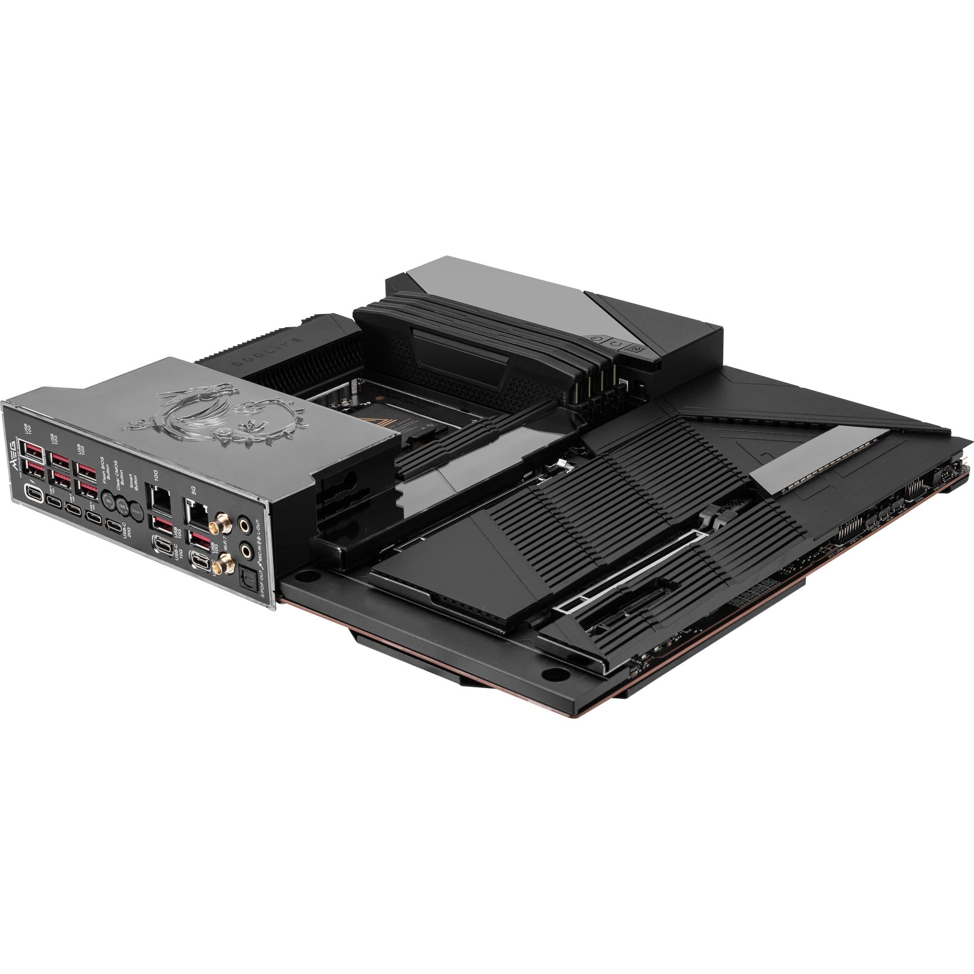 Msi meg z890 godlike socket 1851 moederbord (zwart, raid, 10gb-lan, 5gb-lan, wlan, bt, sound, e-atx)
