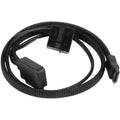 Silverstone slim sata 2-in-1 datakabel + stroomadapter (zwart, cp10)