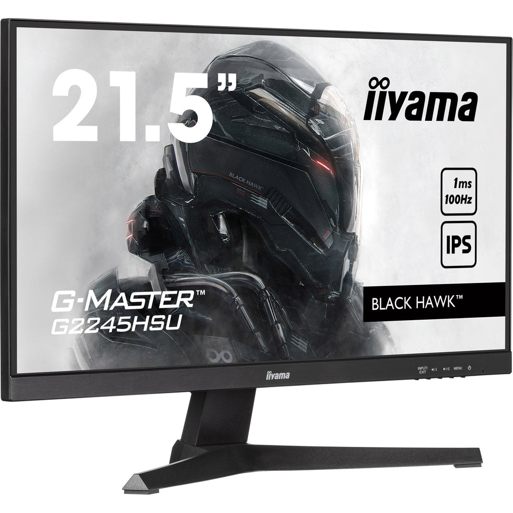 Iiyama g-master black hawk g2245hsu-b2 22 gaming monitor (zwart, 1x displayport, 1x hdmi, 2x usb-a)