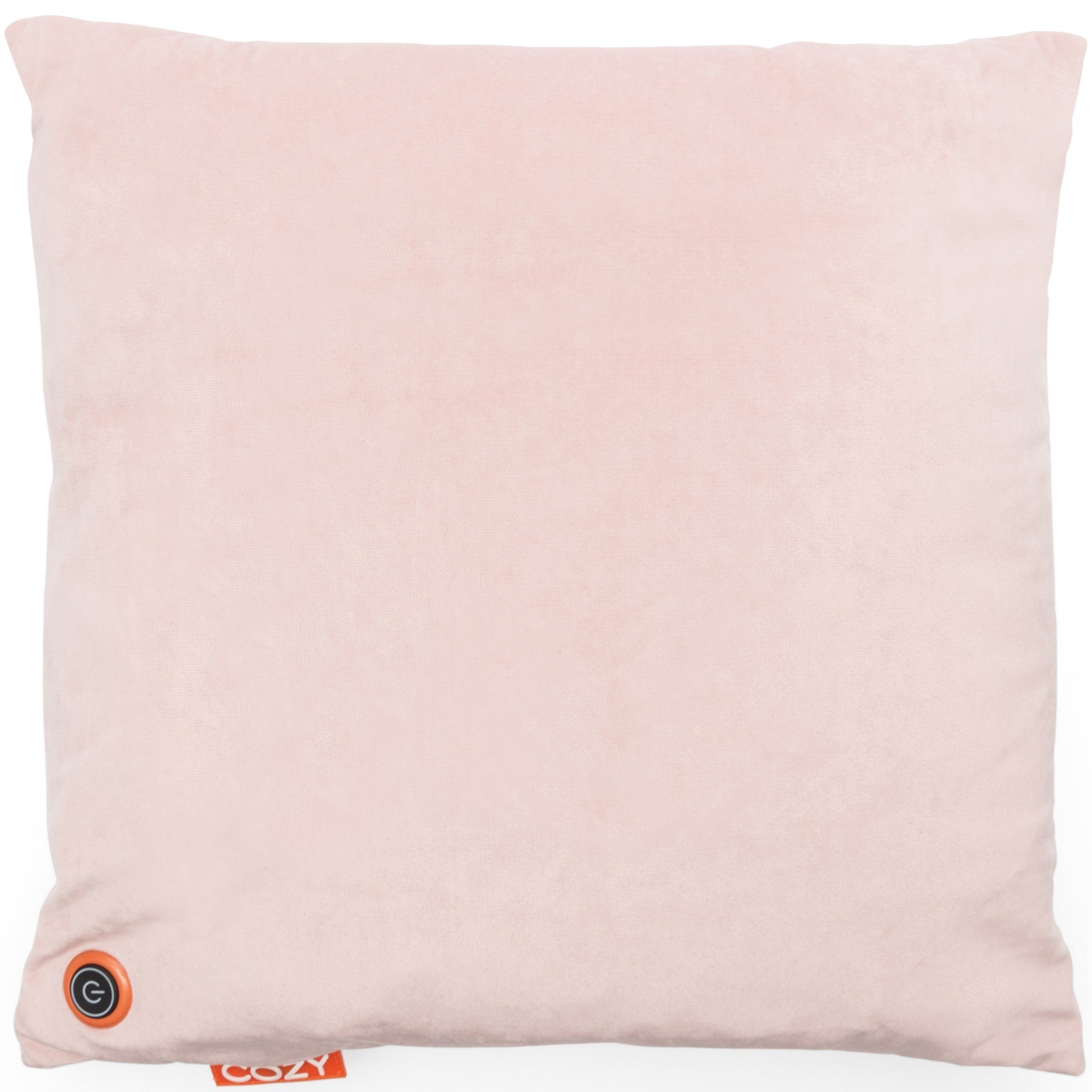 Cozy una velvet 45 x 45 cm draadloos warmtekussen (lichtroze, powerbank 5000 mah)
