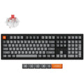 Keychron k10 max-h1 rgb mechanisch toetsenbord (zwart, us lay-out (qwerty), super red, 100%, rgb leds, osa double-shot pbt, hot swap, usb-c | 2.4 ghz | bluetooth 5.1)