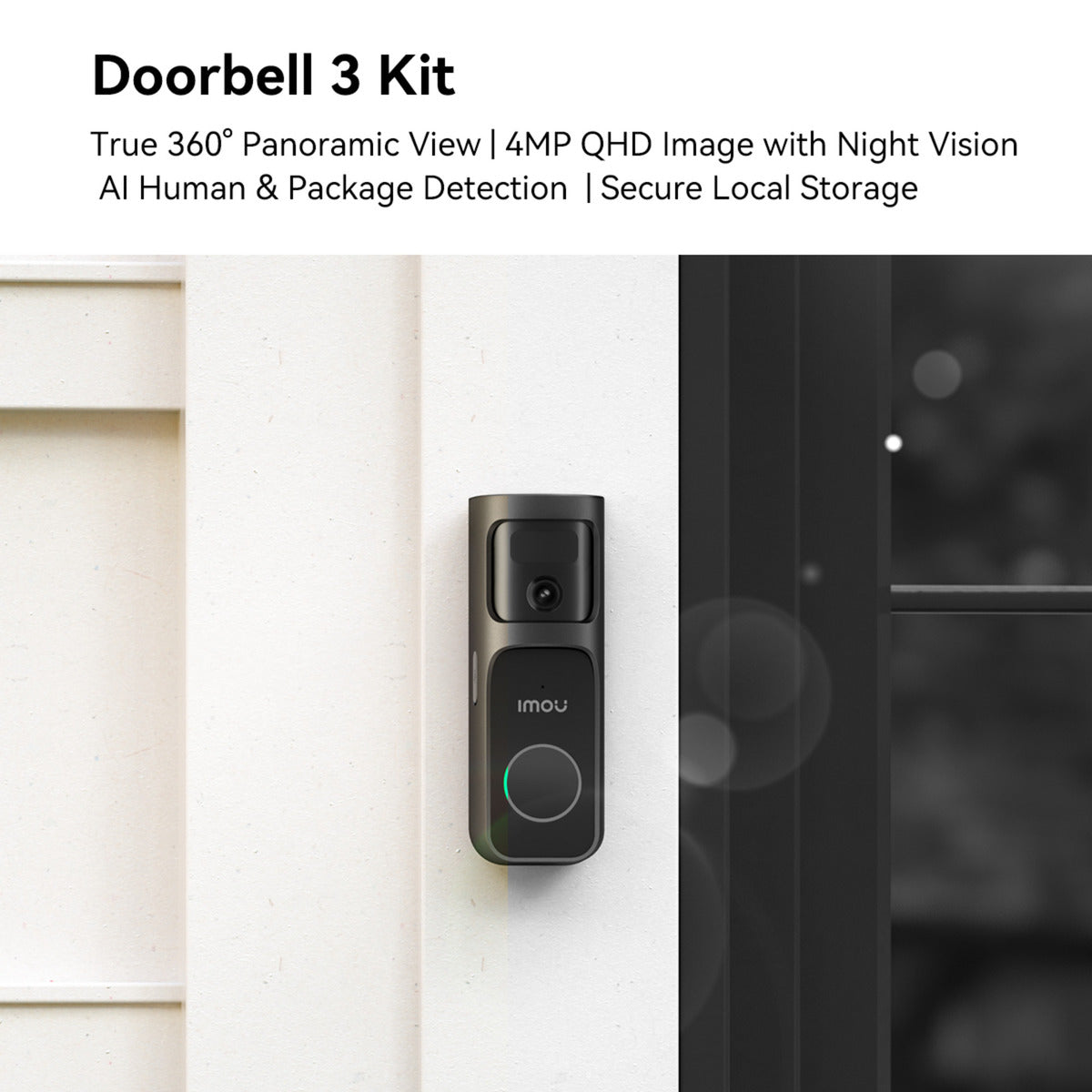 Imou doorbell 3 kit (zwart)