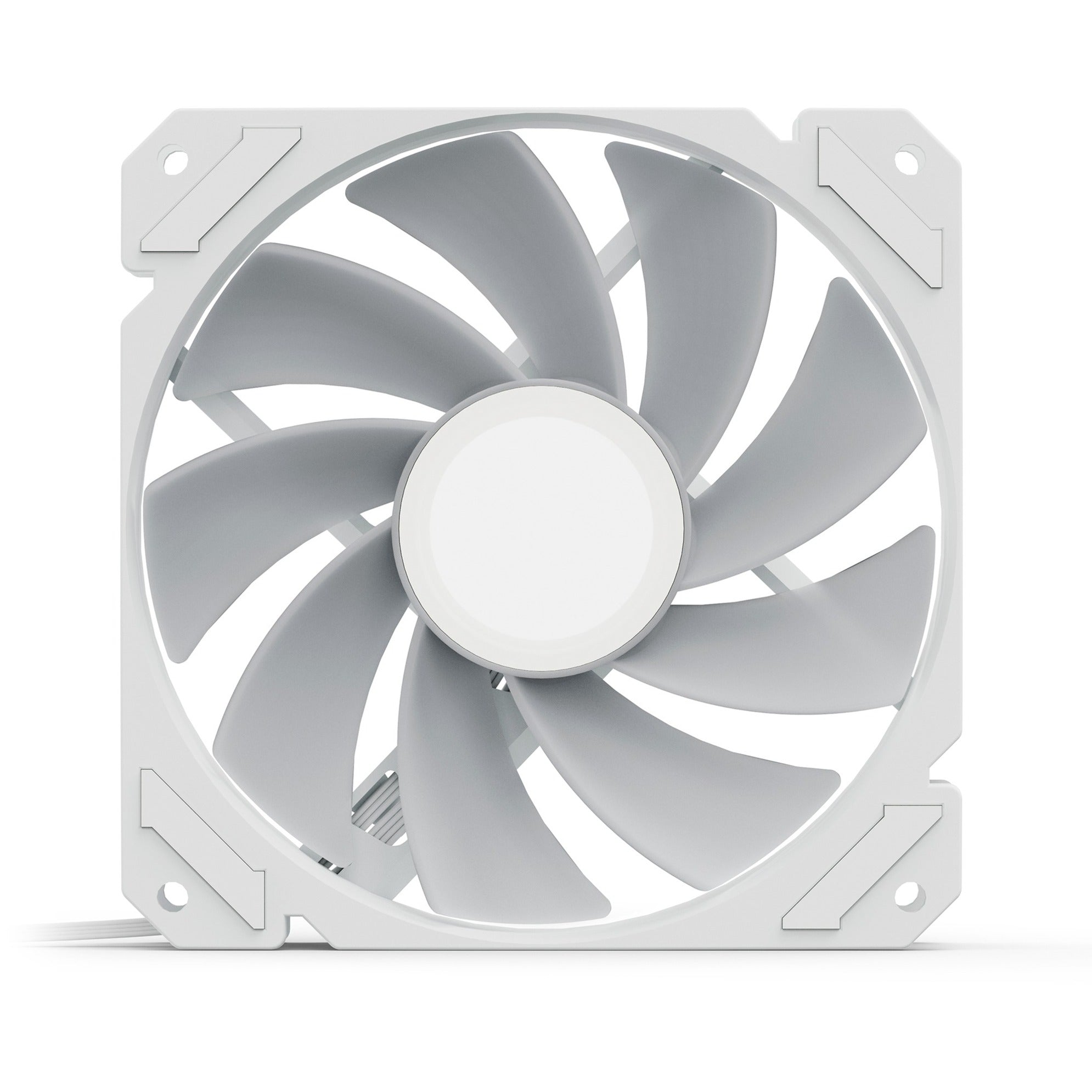 Sharkoon shark mirror rgb pwm reverse case fan (wit, 120 x 120 x 25 mm)