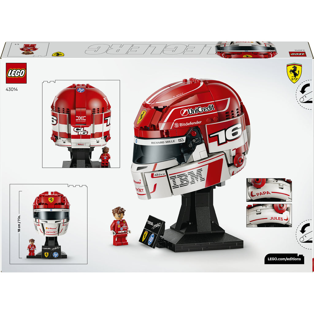 Lego editions 43014 scuderia ferrari hp helm van charles leclerc