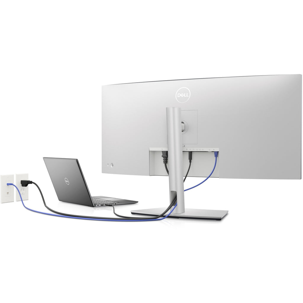 Dell u3423we 34 curved ultrawide monitor (zilver zwart, 2x hdmi, displayport, usb-a 3.2, usb-c 3.2)