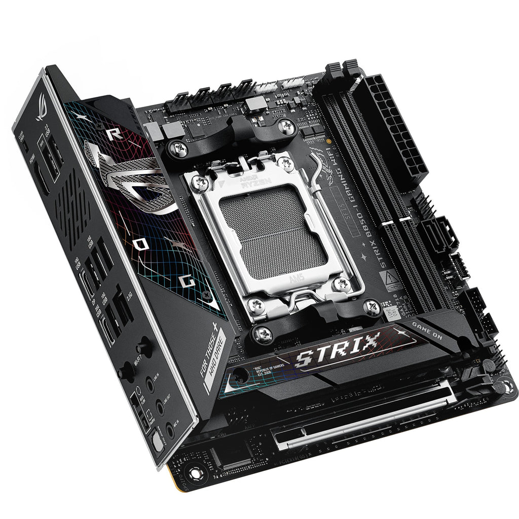 Asus rog strix b850-i gaming wifi socket am5 moederbord (2.5gb-lan, wi-fi 7, bt, sound, mini-itx)