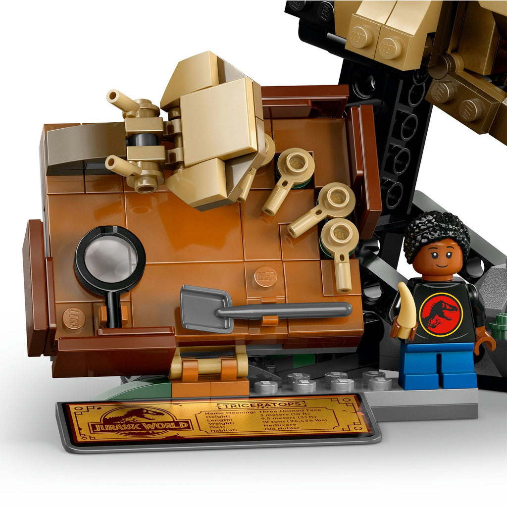 Lego jurassic world 76969 dinosaurusfossielen: triceratops schedel