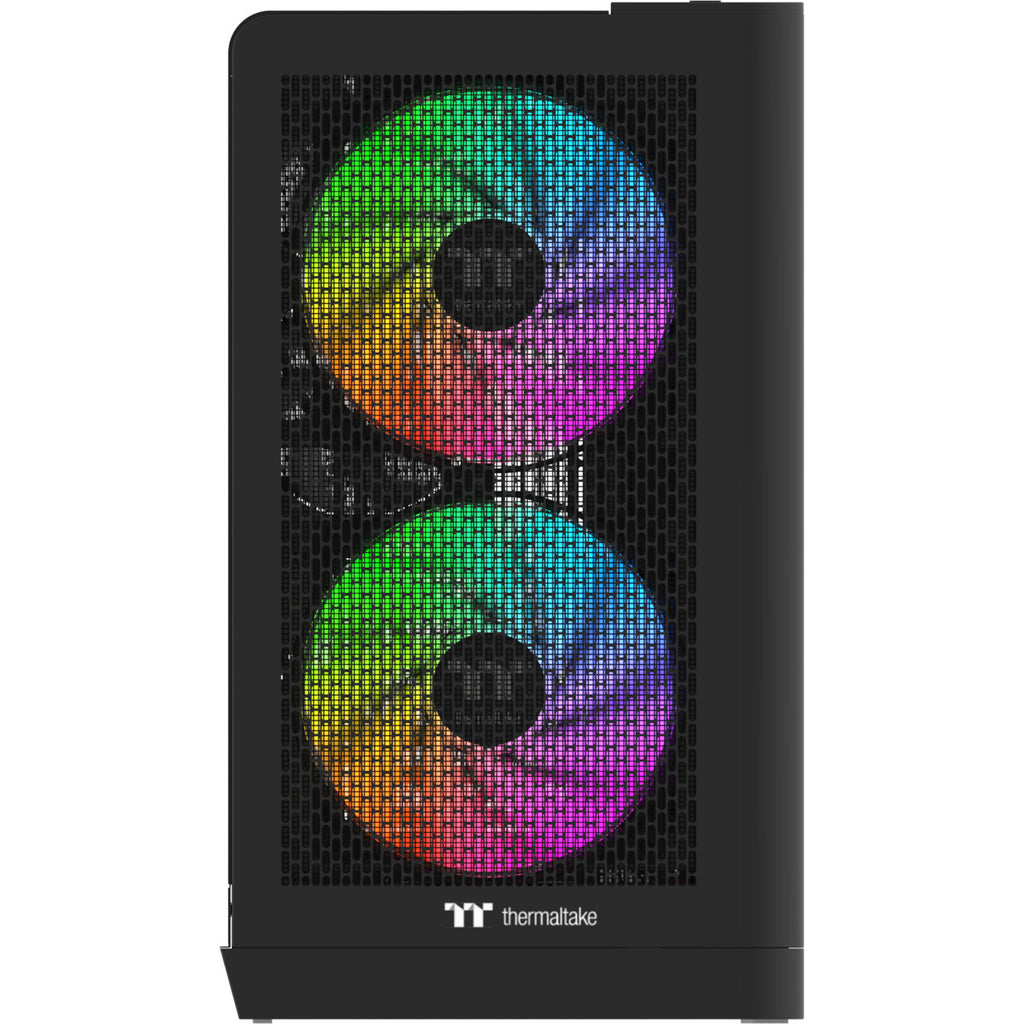 Thermaltake view 390 air midi tower behuizing (zwart | 2x usb-a | 1x usb-c | tempered glass)
