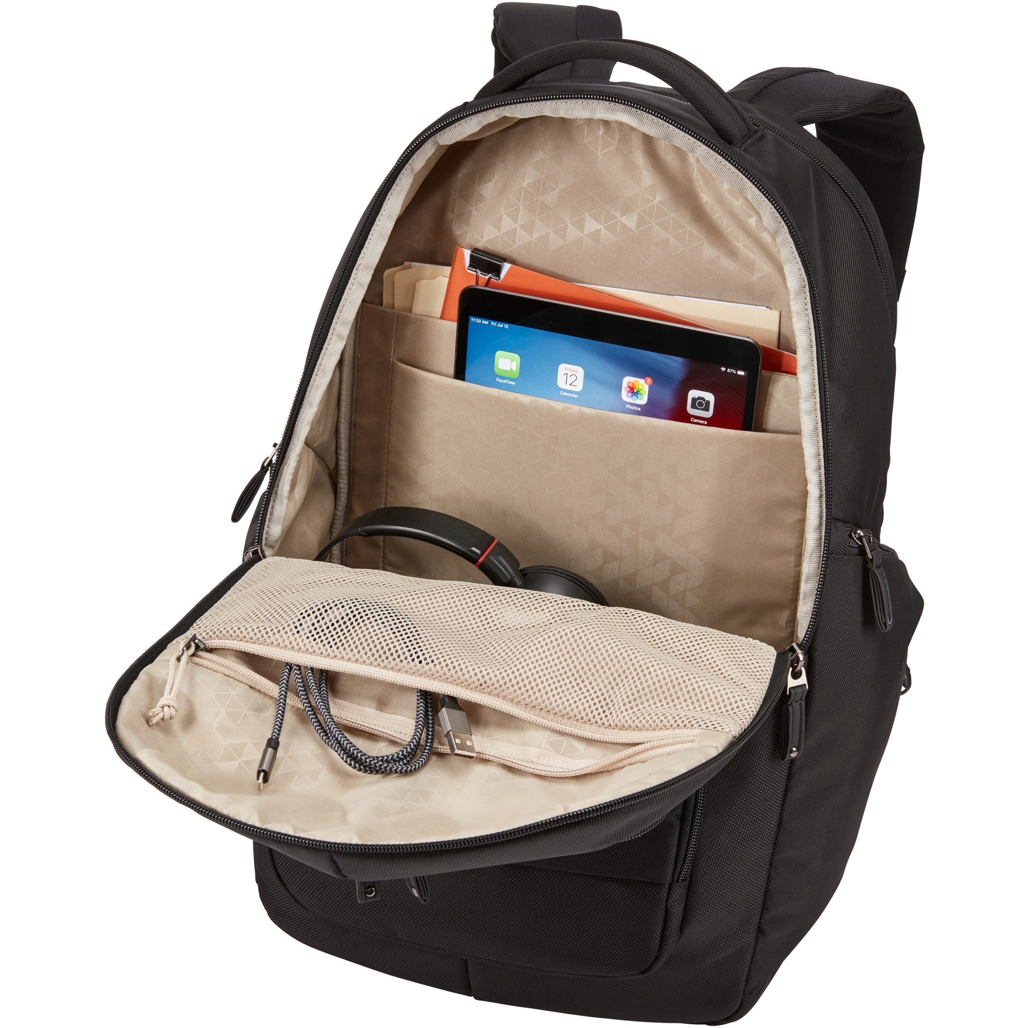 Case logic notion 17,3 laptop backpack rugzak (zwart)