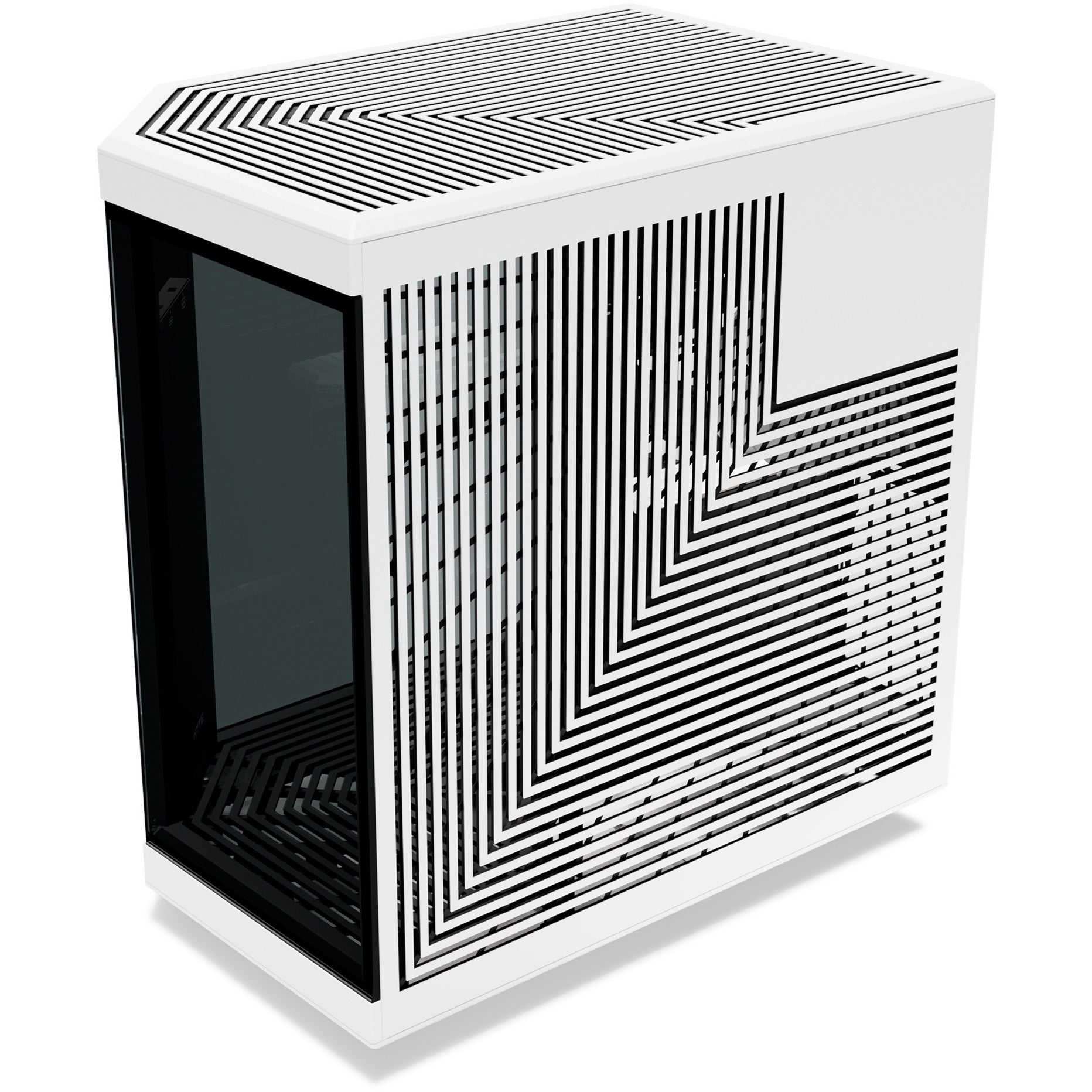 Hyte y70 touch infinite midi tower behuizing (wit zwart | 2x usb-a | 1x usb-c | tempered glass)
