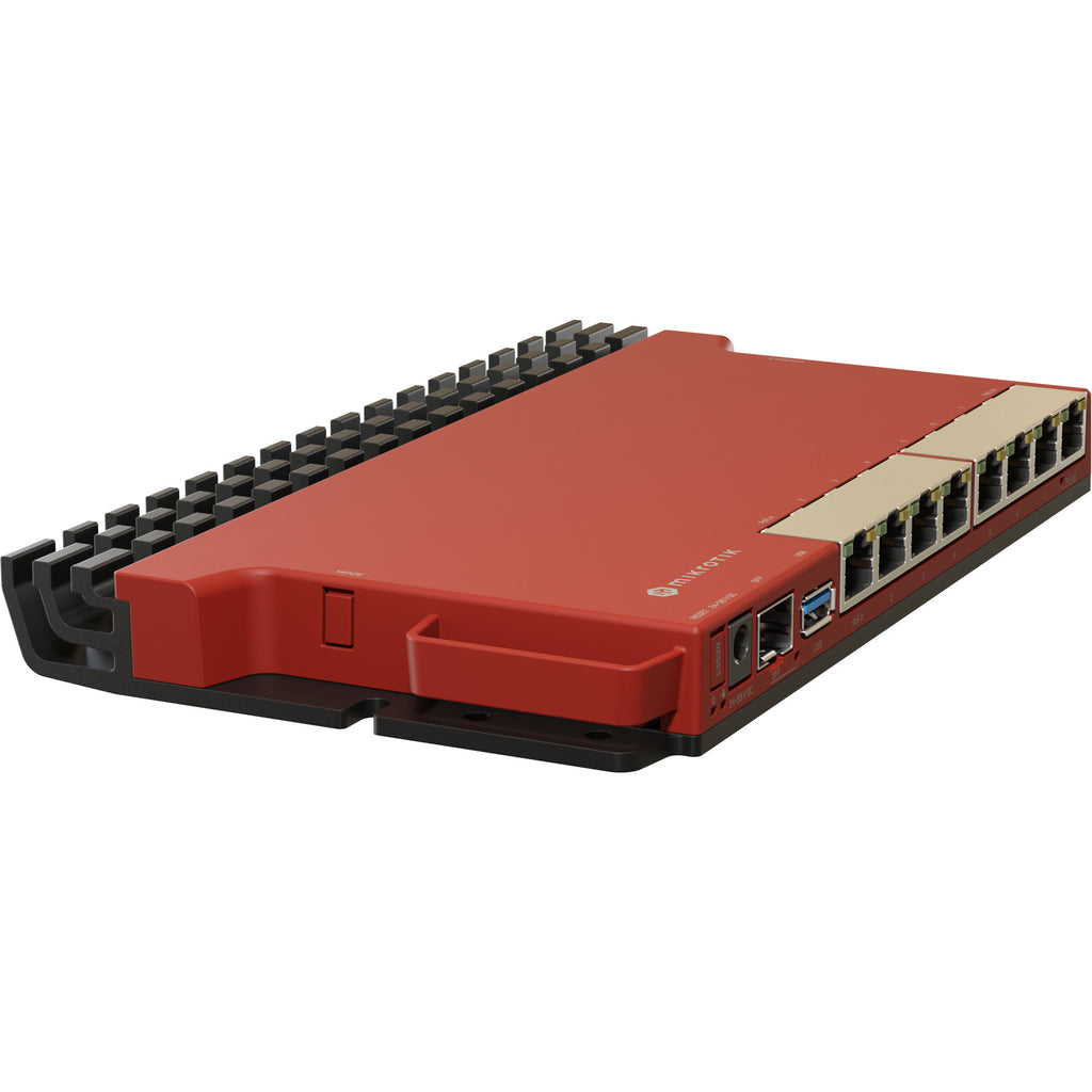 Mikrotik l009uigs-rm router (donkerrood, qualcomm ipq-5018 cpu, poe, sfp)