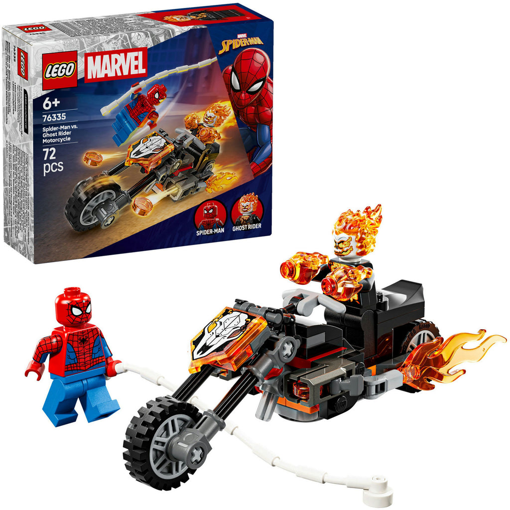 LEGO Superhelden 76335 Marvel Spider-Man vs. Ghost Rider Motorrad