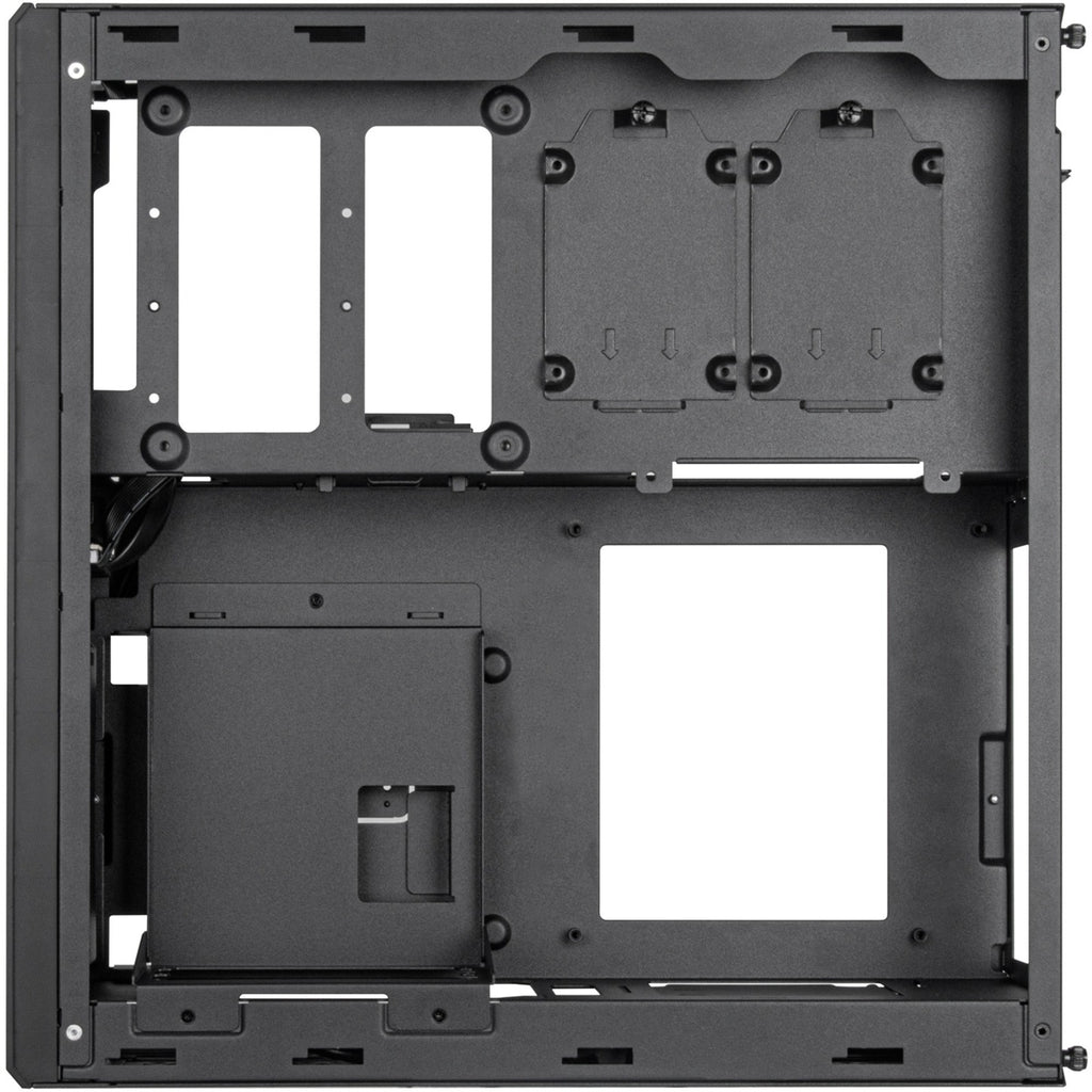 Silverstone milo 12 mini tower behuizing (zwart | 2x usb-a | 1x usb-c)