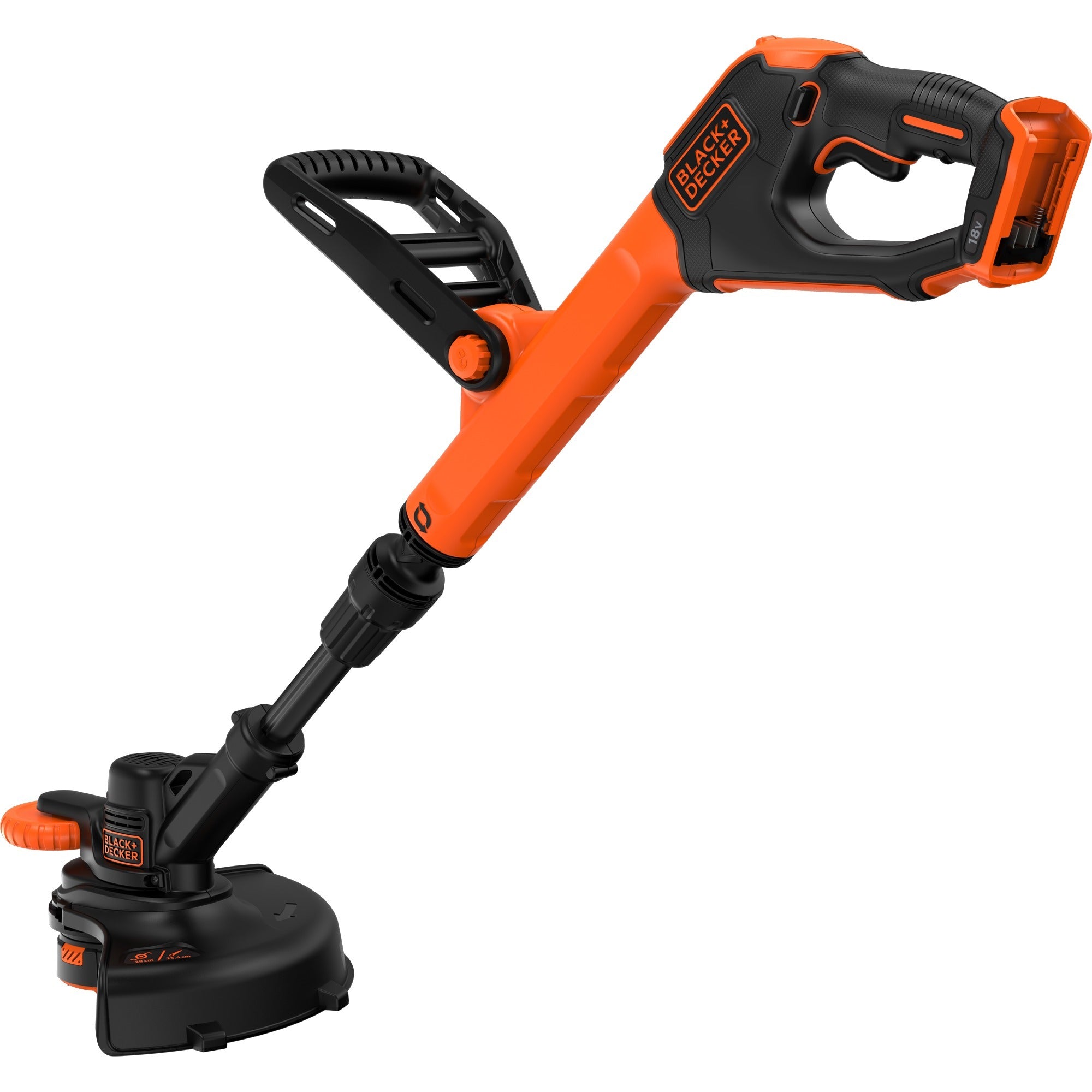 Black+decker 18v afs grastrimmer zonder accu (zwart oranje, 28 cm, accu en oplader niet inbegrepen)