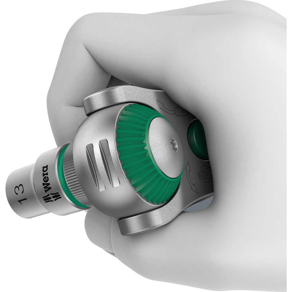 Wera 8100 sc 6 zyklop speed-ratelset, 1 2 -aandrijving gereedschapsset (zwart groen, 28-delig)