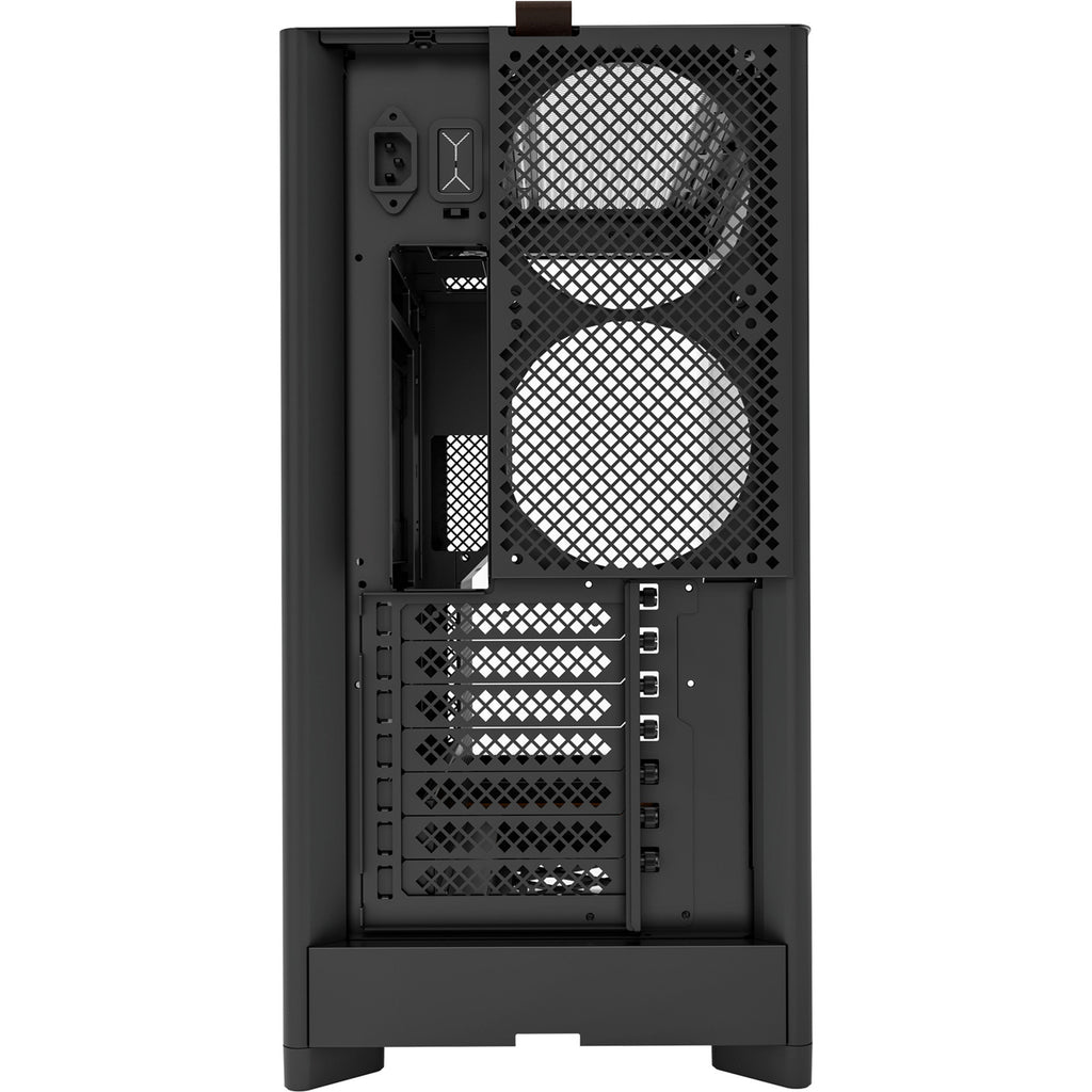 Montech hs02 midi tower behuizing (zwart | 2x usb-a | 1x usb-c | rgb | tempered glass)