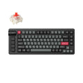 Lemokey l1-m1 rgb mechanisch toetsenbord (zwart, us lay-out (qwerty), gateron jupiter red, 75%, rgb leds, double-shot pbt, hot swap, 2.4 | bluetooth | usb-c, knob)