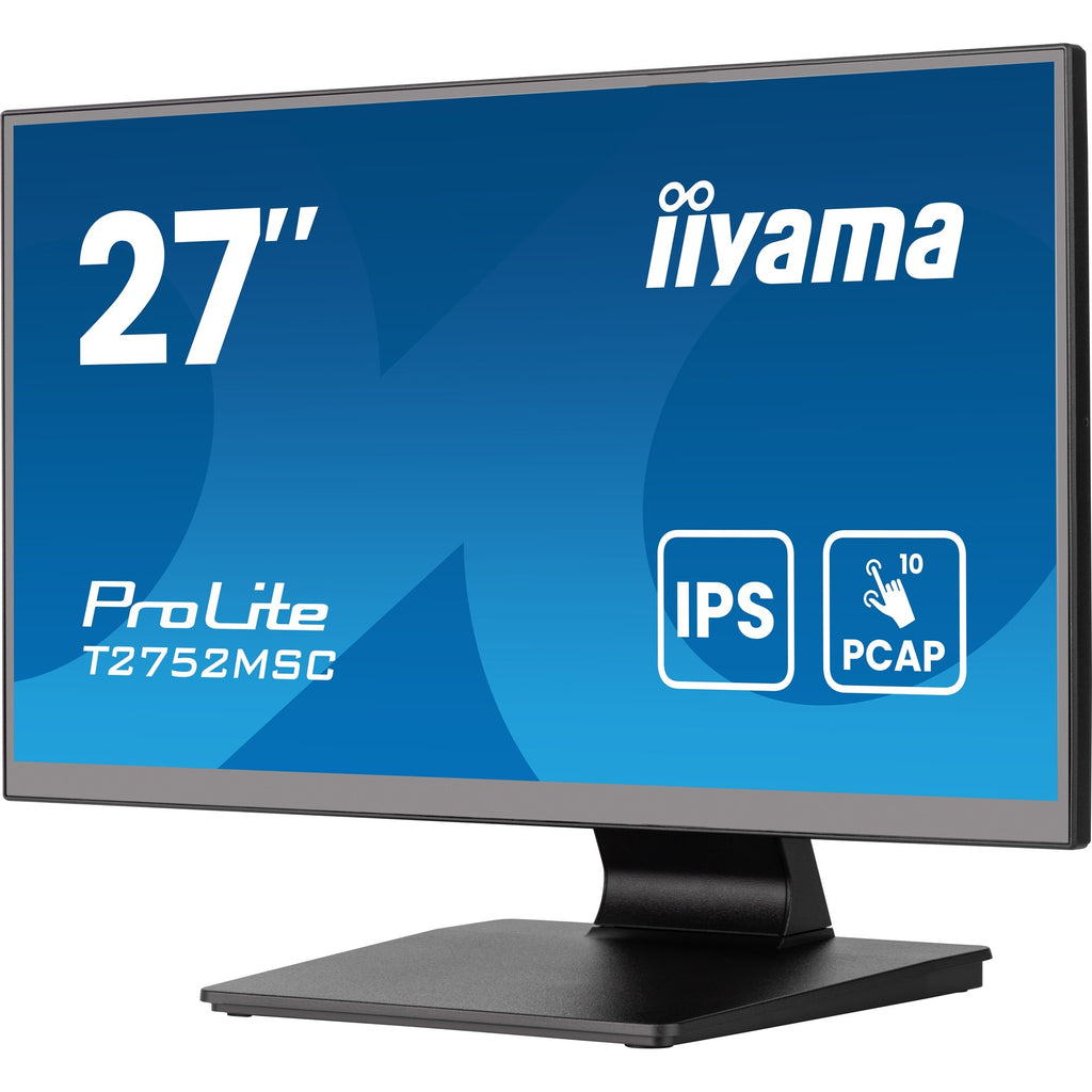 Iiyama prolite t2752msc-b1ag 27 touchscreen monitor (zwart, 1x displayport, 1x hdmi, 2x usb-a)