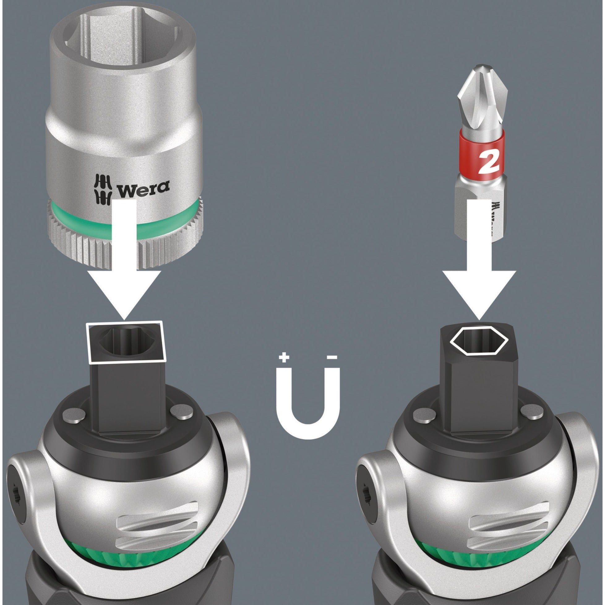 Wera 8009 zyklop pocket set 3 bitset (zwart groen, 27‑delig)