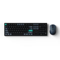 Keychron b36 keyboard and bm25 mouse wireless combo desktopset (zwart, us lay-out (qwerty), scissor switches, 100%, abs, usb-c | 2.4 ghz | bluetooth, 400-2400 dpi)