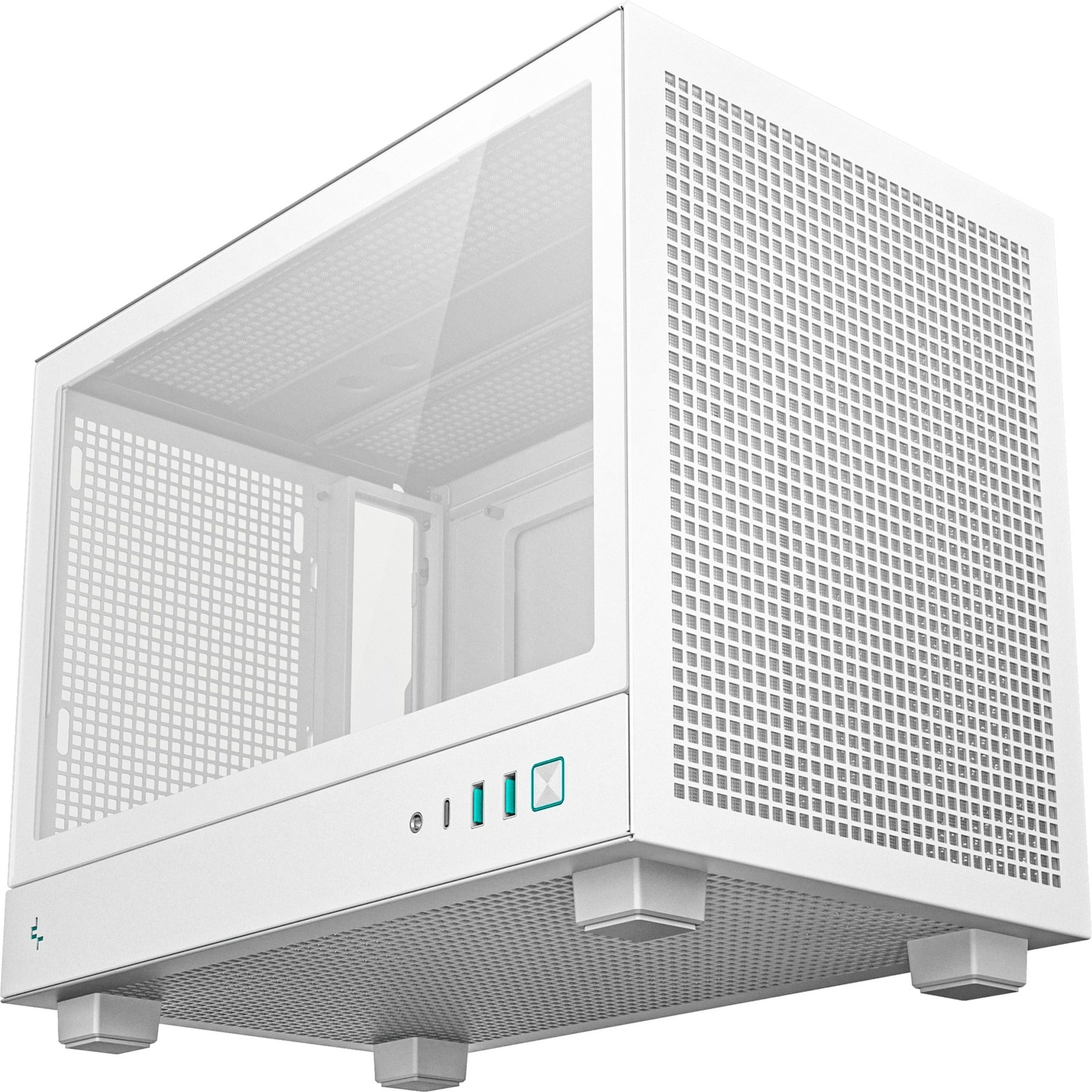 Deepcool ch160 mini tower behuizing (wit | 2x usb-a | 1x usb-c | tempered glass)