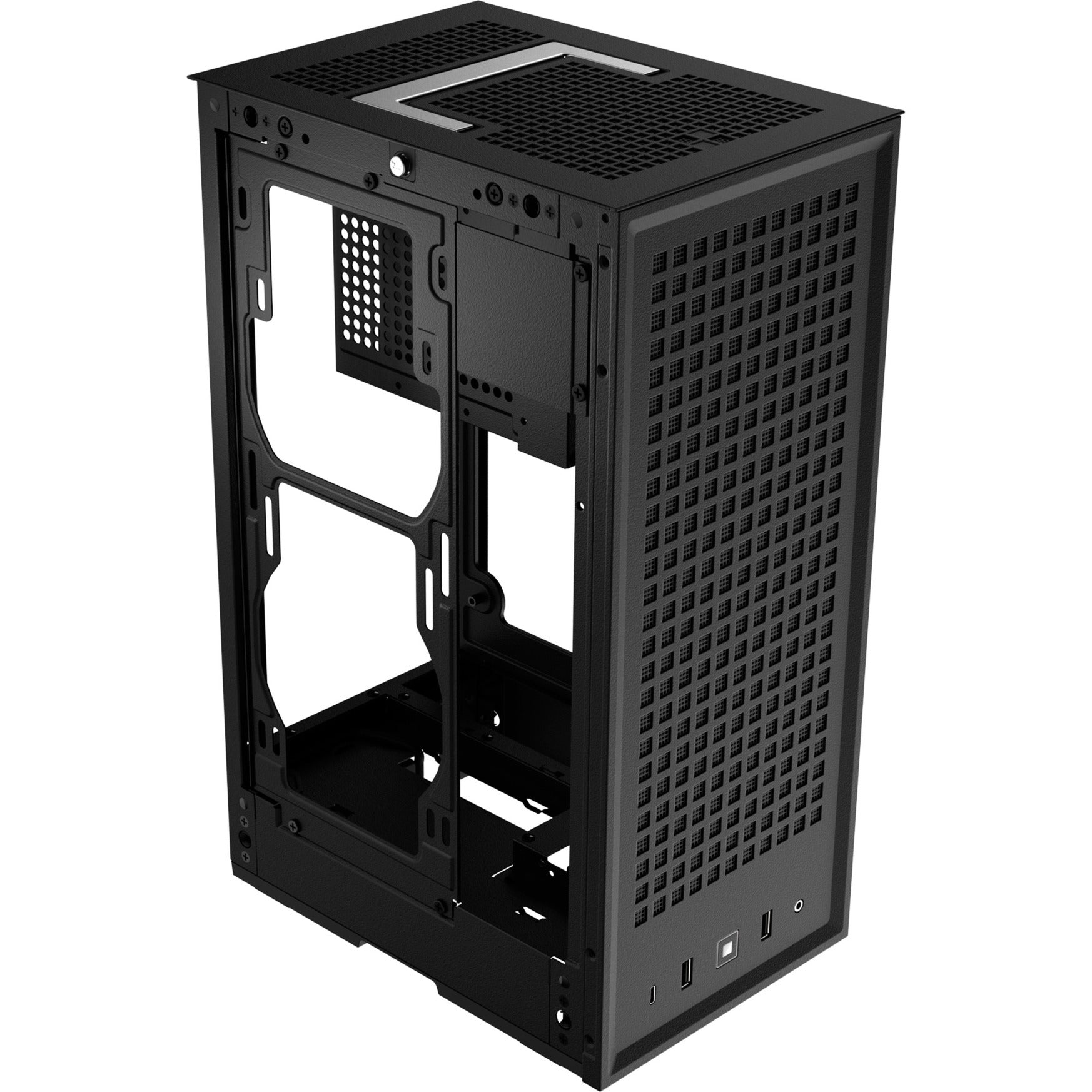 Hyte revolt 3 midi tower behuizing (zwart | 2x usb-a | 1x usb-c)