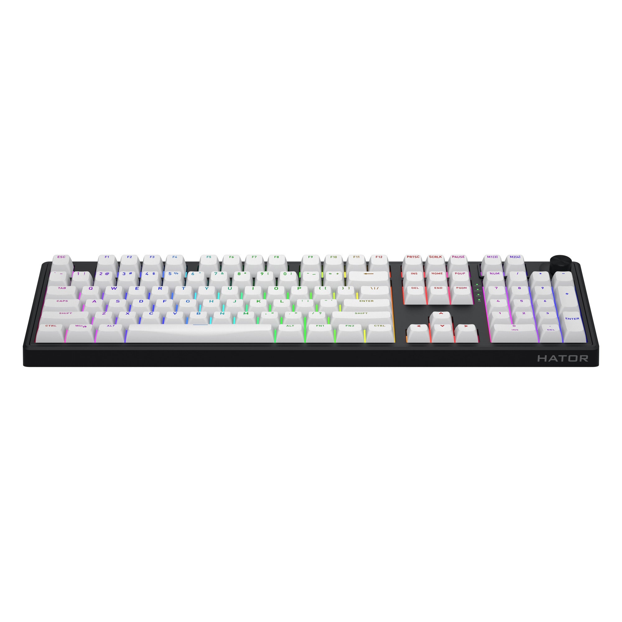 Hator skyfall wireless rgb mechanisch gaming toetsenbord (zwart, us lay-out (qwerty), hator aurum lemon, 100%, rgb, double shot abs, hot-swap, 2.4ghz bluetooth usb-c)