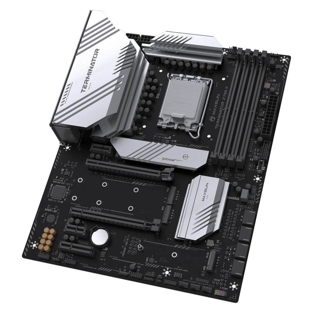 Maxsun ms-terminator z790-a socket 1700 moederbord (zwart, raid, 2.5 gb-lan, sound, atx)