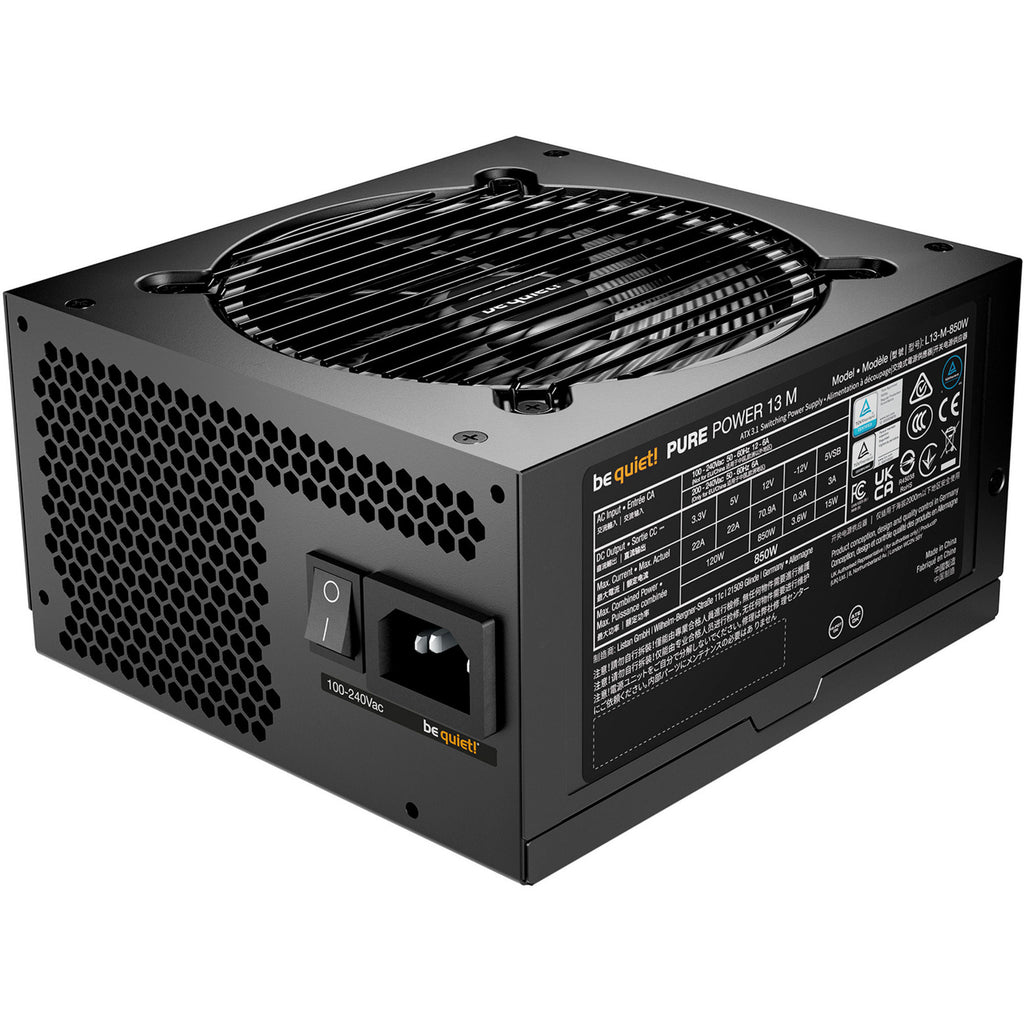 Be quiet! pure power 13 m modulaire 850 watt voeding (zwart, 1x 12v-2x6, 4x pcie)