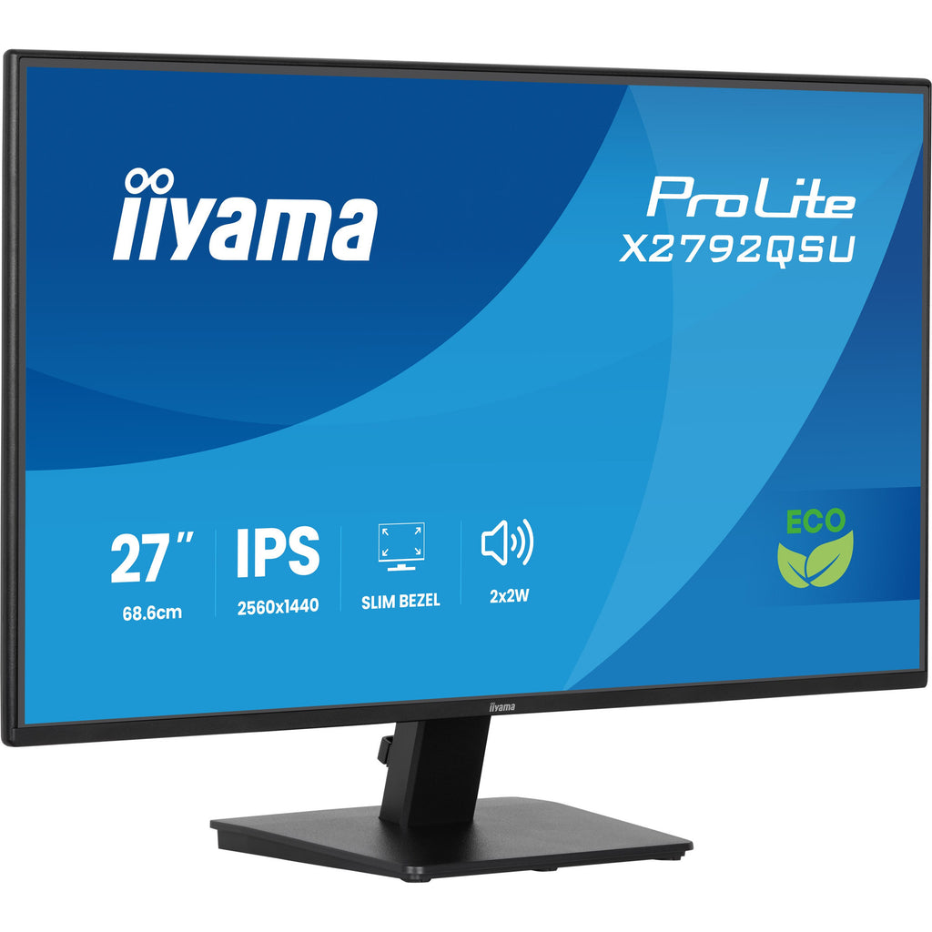 Iiyama prolite x2792qsu-b1 27 gaming monitor (zwart, hdmi, displayport, 2x usb-a, usb-b, 120 hz)