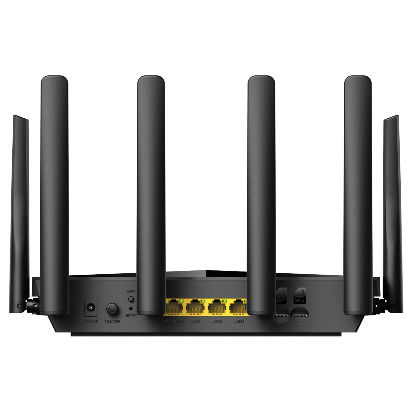 Cudy ac1200 wi-fi 4g lte-cat6 gigabit mesh router (zwart, mesh, app, 2x nano sim-slot)