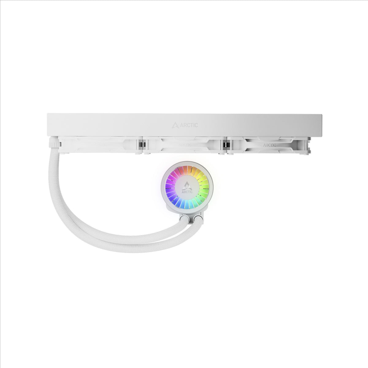 Arctic liquid freezer iii pro 420 a-rgb waterkoeling (wit, 4-pins pwm fan-connector)