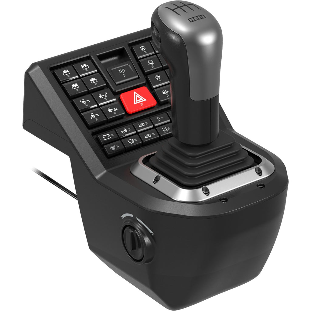 Hori force feedback truck control system simulatorset (zwart zilver)