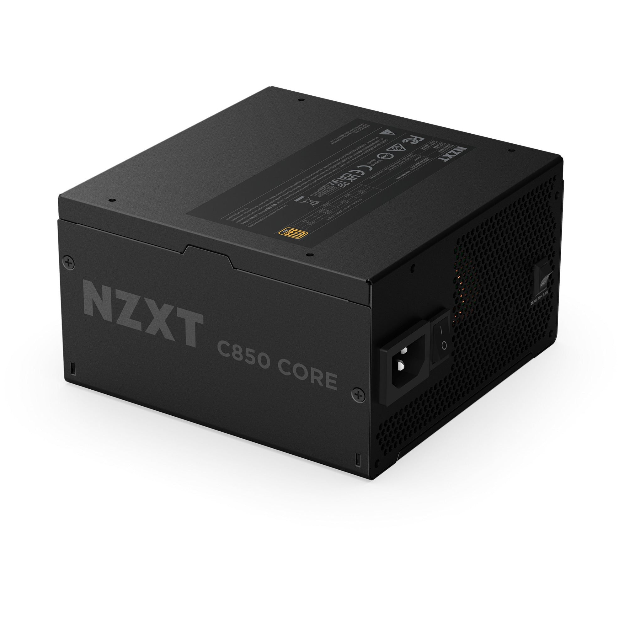 Nzxt c850 gold core modulaire 850 watt voeding (zwart, 1x 12v-2x6, 3x pcie)