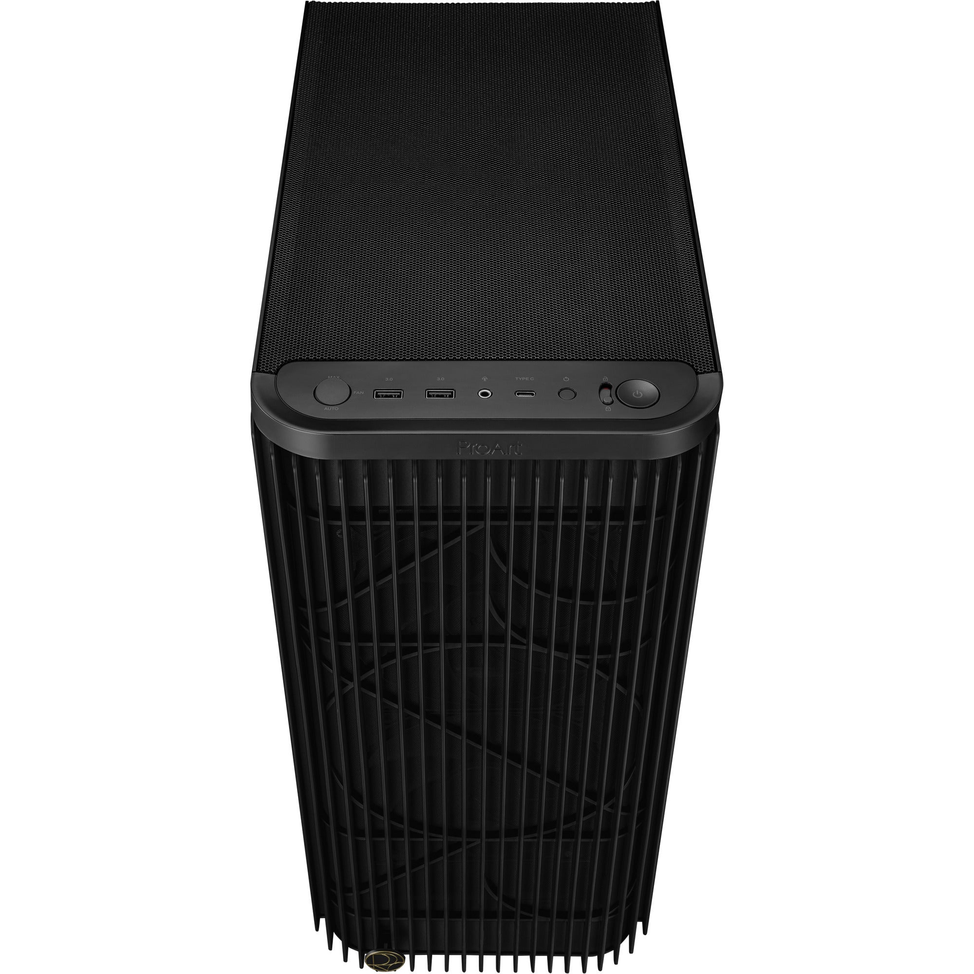 Asus proart pa401 - tempered glass panel midi tower behuizing (zwart | 2x usb-a | 1x usb-c | tempered glass)