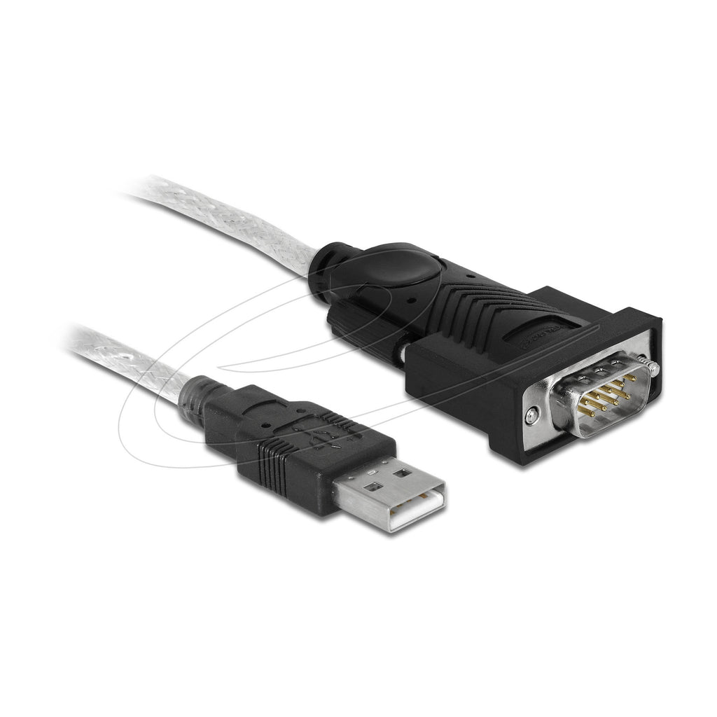 Delock adapter usb 2.0 type-a > 1 x serial db9 rs-232 + adapter db25 (1.8 meter)