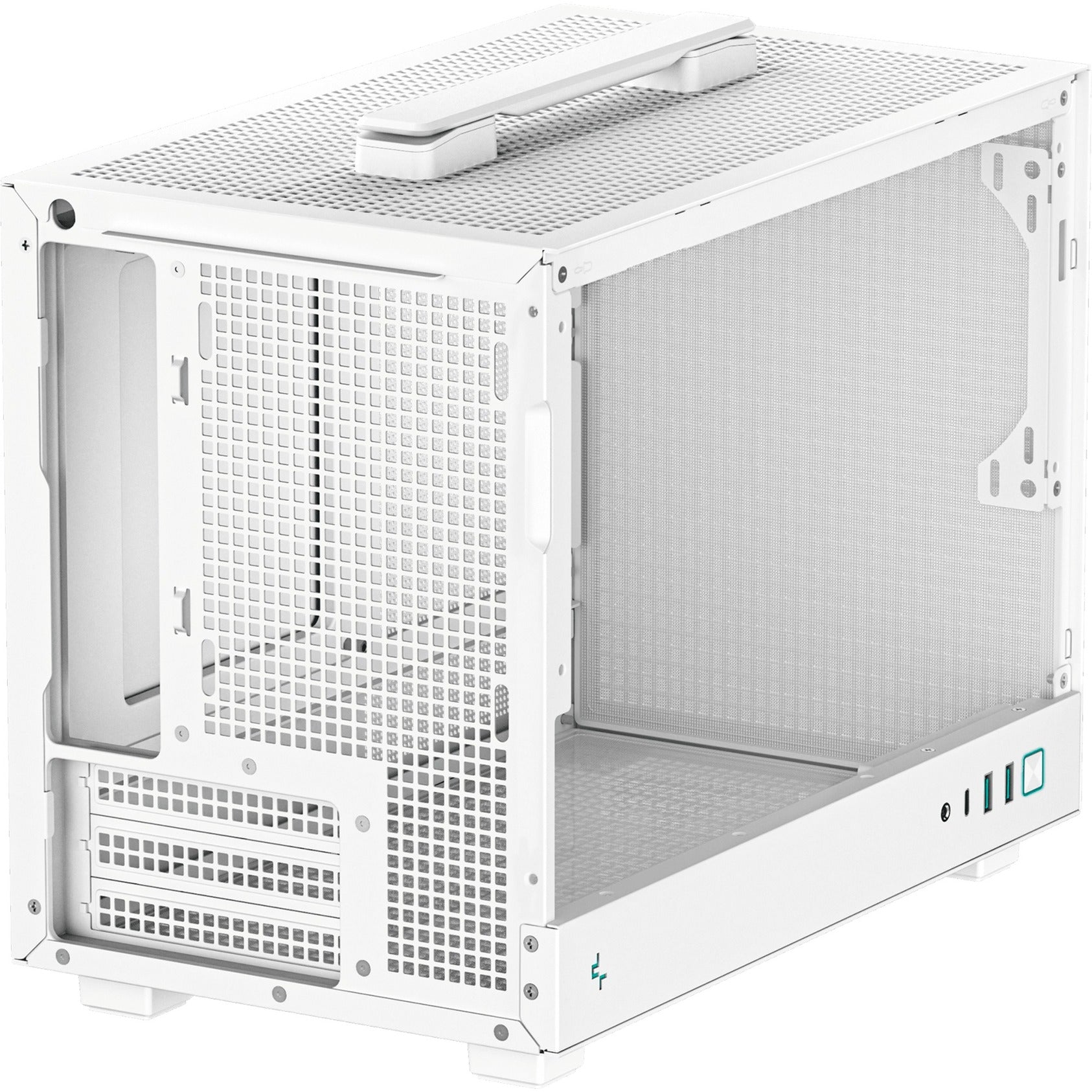 Deepcool ch160 mini tower behuizing (wit | 2x usb-a | 1x usb-c | tempered glass)
