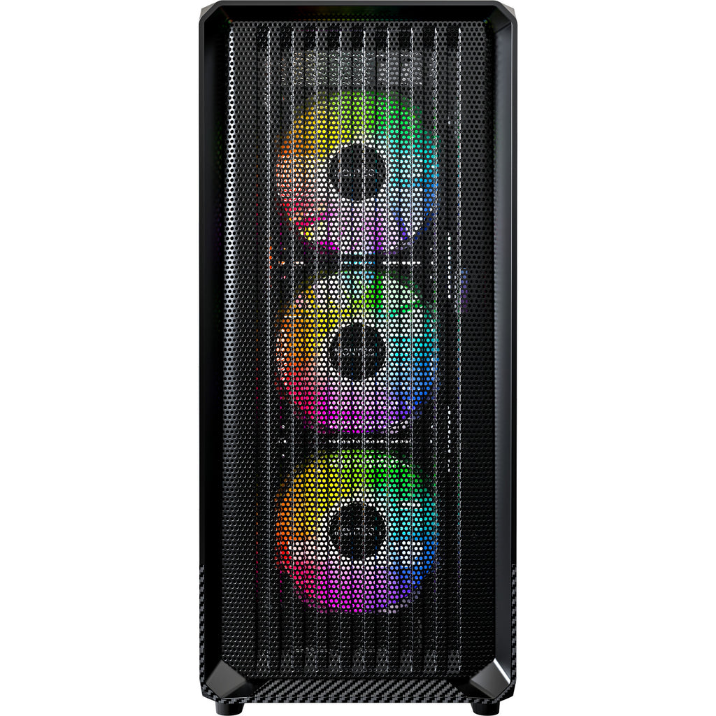 Montech x5 midi tower behuizing (zwart | 2x usb-a | 1x usb-c | tempered glass)