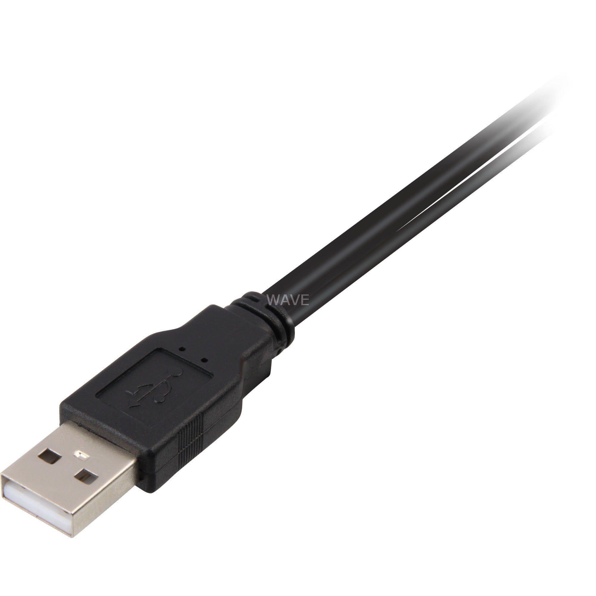 Delock 2x usb-a 2.0 male > usb mini 5-pin splitterkabel (zwart rood, 1 meter)
