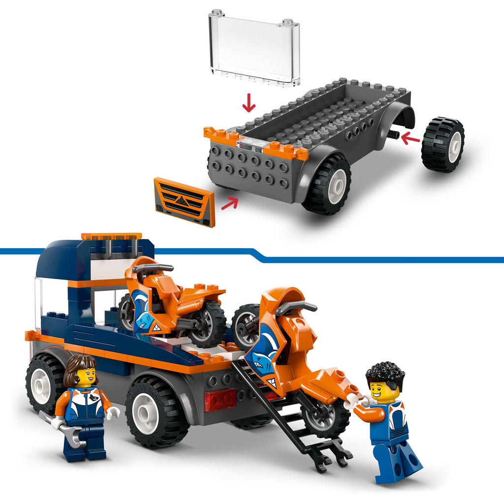 LEGO City Motorradtransporter Bauspielzeug
