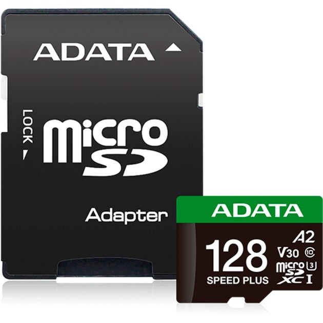 Adata speed plus microsdxc 128 gb geheugenkaart (uhs-i u3, class 10, v30, a2)