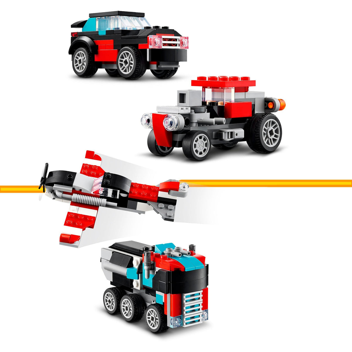 LEGO Creator 31146 LKW mit Hubschrauber